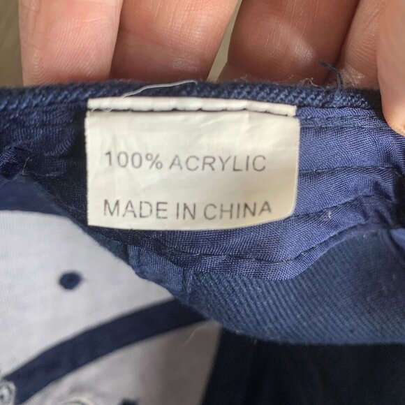 Texas Souvenir Ball Cap Blue Adj Hook & Loop Closure Embroidery TX Letters Texas - Picture 7 of 9